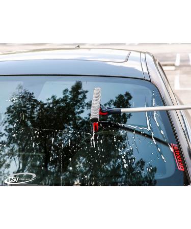 DSV Professional Window Squeegee | 2-in-1 Cleaner with Telescopic Pole | Sponge & Rubber Strip | Adjustable for Multiple Angles - Buy Online on GoSupps.com