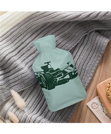 Hot Water Bottle with Lid - Racing Car Design for Pain Relief Cramps & Foot Warmer | Rubber Hot Water Bag for Hot and Cold Therapy - Buy Online on GoSupps.com