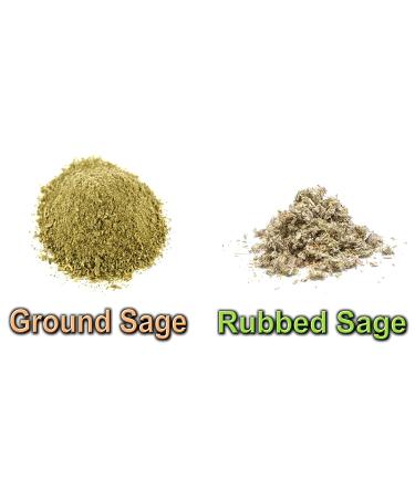 Whole Rubbed Sage - 100% Natural Herb Spice Seasoning - 4 oz Pack - Kosher, Gluten-Free, Non GMO - Buy Online on GoSupps.com