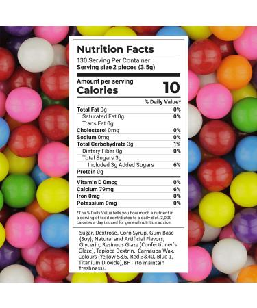 Gumball Machine Refill Bubble Gum 1lb - Premium Gumballs for Candy Dispenser - Buy Online on GoSupps.com