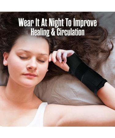 Wrist Brace Carpal Tunnel Splint Supports Pair Small/Medium - Pain Relief, Reduced Recovery Time, Compression for Sprain, Arthritis, Tendinitis - Buy Online on GoSupps.com