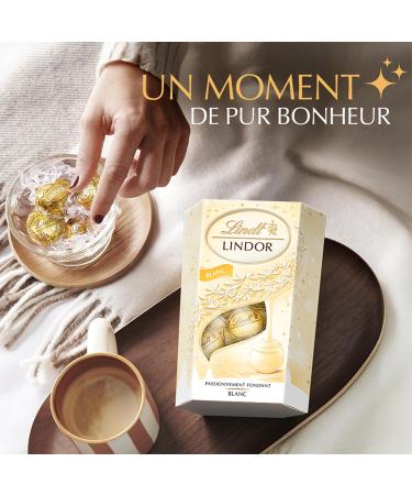 Lindt - Cornet LINDOR - Assortiment de Chocolats Blancs - C ur fondant - Id al pour No l 200g Blanc 200g - Buy Online on GoSupps.com