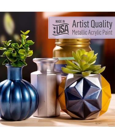 FolkArt K658 Acrylic Metallic Paint 2 Fl Oz - Antique Gold | Single Pack - Buy Online on GoSupps.com