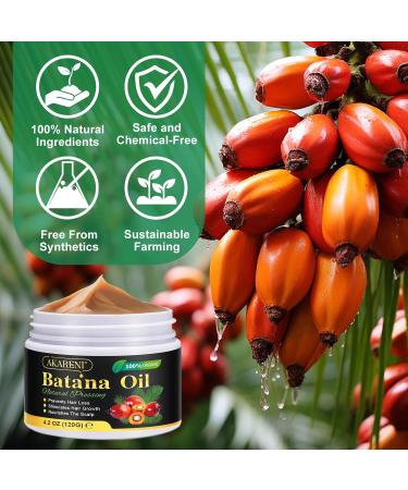 Batana Oil for Hair Growth.100% Raw Batana Oil-4.2 OZ Organic Batana Oil from Honduras-Prevent Hair Loss Promote Hair Thickness- Hair Care for Women & Men - Buy Online on GoSupps.com