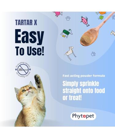 Phytopet TartarX | XL 300g | 100% Natural Herbal Remedy | Tartar Control Breath Freshener and Plaque Removal | For Dogs Cats & Horses 300 g (Pack of 1) - Buy Online on GoSupps.com