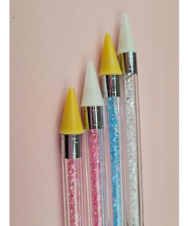 Rhinestone Picker Dual-ended Wax Pencil Pen for Nail Art - Pink - Buy Online on GoSupps.com