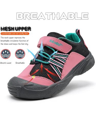 ASHION Kids Breathable Outdoor Sneakers, Non Slip Sport Shoes (Toddler/Little/Big Kids) - Elegant Pink - Buy Online on GoSupps.com