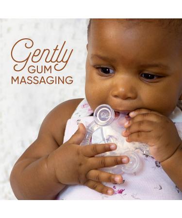 Smiley Teething Teether: Funny Baby Teether, Medical Grade Silicone, BPA Free, No Colors or Smell - Clear - Buy Online on GoSupps.com