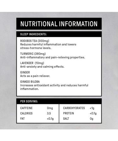 Sleep Matcha Tea - 10 Sachets | Rooibos Powder with Turmeric & Lavender - 10 Count - Buy Online on GoSupps.com
