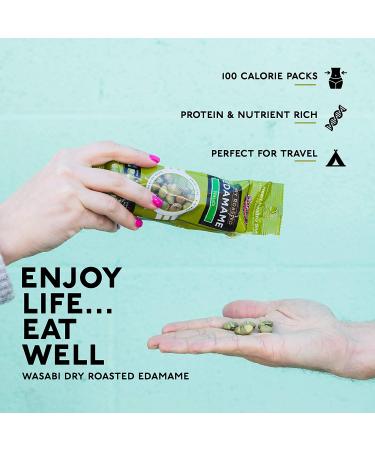 Seapoint Farms Spicy Wasabi Dry Roasted Edamame - 12 Pack (1.58 oz Each) | Healthy Snack - Buy Online on GoSupps.com