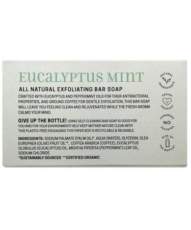 All Natural Exfoliating Bar Soap - Organic Olive Oil & Eucalyptus Mint | Eco-Friendly Skincare - Buy Online on GoSupps.com