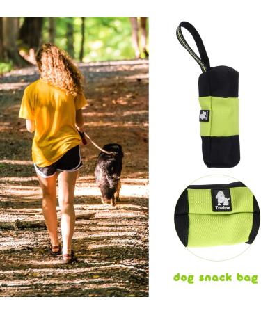 Mipcase Pet Snack Pack Training Pouch for Dogs Puppy Treat Bag Outdoor Dog Treat Bag Travel Snack Rack S Light Green - Buy Online on GoSupps.com