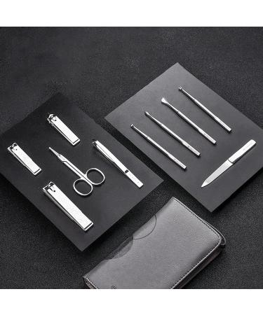 Nail Clippers Set Nail Clippers Adult Nail Care Tools Manicure Set 10 in 1 Stainless Steel Repair Kit with Brown Leather Travel Nail Set - Buy Online on GoSupps.com