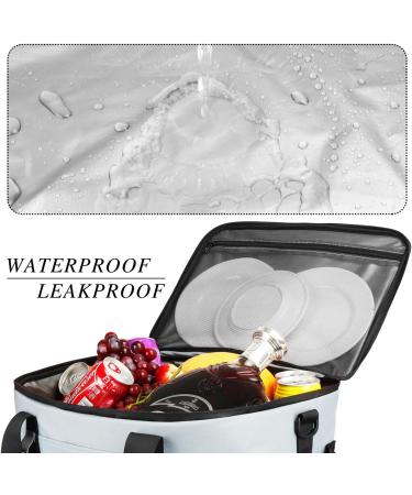 GARDRIT 39L Large Cooler Bag - Collapsible Leakproof Insulated Lunch Box for Camping & Picnic - Gray 60 Cans Capacity - Buy Online on GoSupps.com