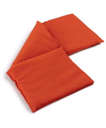 Spelt pillow 50x20cm large 3-chamber orange - grain pillow spelt grain - heat pillow and cold pillow (20x50 cm)