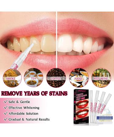 MYPROKIT Teeth Whitening Kit - 4 Packs, 120+ Uses, Pen & Gel, No Sensitivity, Stain Remover - Includes Shade Guide for Daily Use - Buy Online on GoSupps.com
