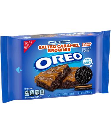 Oreo Salted Caramel Brownie Flavored Creme Chocolate Sandwich Cookies - Limited Edition 12.2 Oz - Buy Online on GoSupps.com