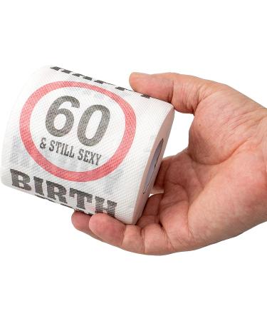 Happy 60 & Still Sexy Birthday Toilet Paper - Fun 2 Pack Gift & Decoration for 60th Birthday - Buy Online on GoSupps.com