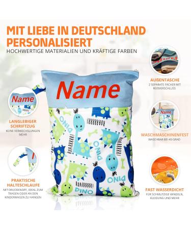 Buy Wetbag Naspasche - Stylish Diaper Bag for Kindergarten & On-the-Go (2 Elephant Designs) | International Shipping Available - Buy Online on GoSupps.com