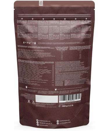 Nutri+ Vegan Protein Chocolate Brownie 2000g | Herbal Protein Powder for Delicious Shakes | Multi-Component Chocolate Protein (2 Pack) - Buy Online on GoSupps.com