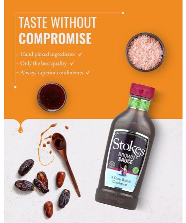 Stokes Real Brown Sauce 3PK SQUEEZY Rich & Spicy Brown Sauce Perfect For Bacon Sandwiches Award Winning Gluten Free Brown Sauce Sweet & Tangy Sauce Beautifully Balanced Flavour 505g Brown Sauce 3 x 505g - Buy Online on GoSupps.com