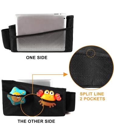 INFANZIA Car Seat Organizer - Durable Oxford, Foldable Front & Back Seat Organizer with Seat Belt and Cup Holders for Kids - Buy Online on GoSupps.com