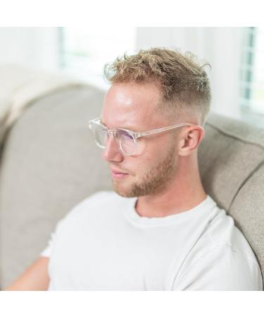 Switzerland Blue Light Blocking Glasses | Round Clear Frame TR1832-12 | Gaming & Computer Accessories for Men & Women - Buy Online on GoSupps.com