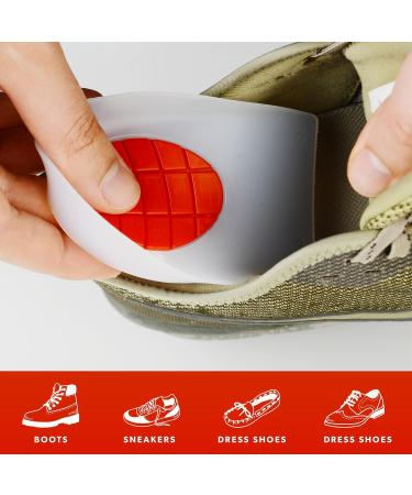 Silicone Heel Cups for Plantar Fasciitis - Comfortable Insoles for Heel Pain Relief - Medium Size Heel Cushions - Buy Online on GoSupps.com