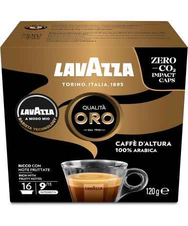 Lavazza A Modo Mio Oro Caffe Altura Coffee Capsules 8 Count (Pack of 2) - Buy Online on GoSupps.com