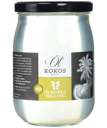 lm hle Solling BIO - Virgin coconut oil - 1st cold pressing glass 1000 ml