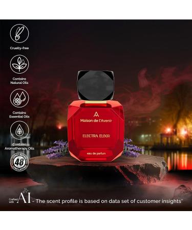 Maison de l'Avenir Electra Elixir - Floral Chypre - with notes of Peach Rose Jasmine and Bergamot - Unisex - Cologne for Men - Perfume for Women - Long Lasting - Fine Niche Fragrance - Buy Online on GoSupps.com