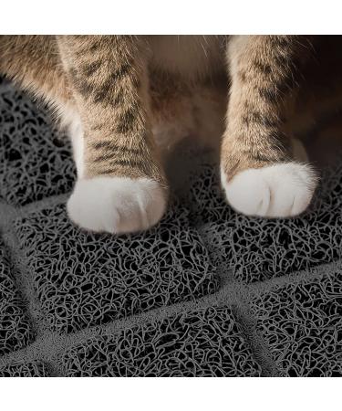 Niubya Premium Cat Litter Mat - Non-slip Waterproof Backing, Soft on Paws, Easy to Clean - Small 23x14 Black - Buy Online on GoSupps.com