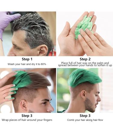 Buy Temporary Green Hair Color Wax - Instant Hairstyle Cream for Parties Cosplay & Halloween | 4.23oz - Buy Online on GoSupps.com