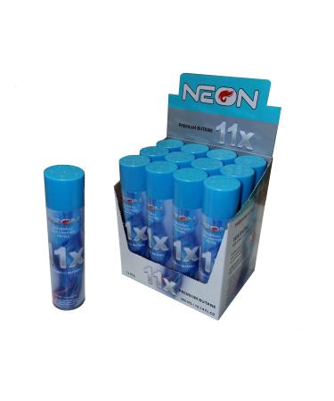 neon 12 Cans of Neon 11x Ultra Refined Butane Fuel Lighter Refill Gas, Blue, Large