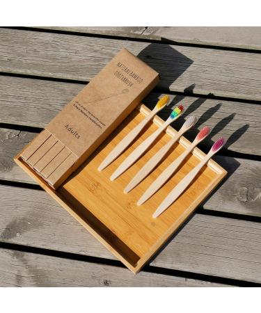 Eco-Friendly Bamboo Toothbrushes - Soft Bristles Travel Set for Men & Women | 10 Colors Available - Buy Online on GoSupps.com