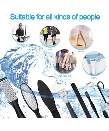 Buy Sularpek 10-in-1 Professional Corn Removal Tool | Strong Dead Skin Foot Scraper | Black - International Shipping Available - Buy Online on GoSupps.com