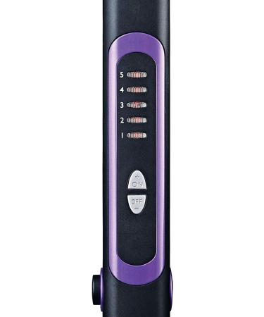 Nicky Clarke Frizz Control Straightener - Ionic Tourmaline Ceramic Plates, 5 Heat Settings, 230 C, Fast Heat Up, 360 Swivel, 2m Salon Cable - Black & Purple - Buy Online on GoSupps.com