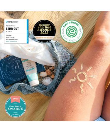 Suntribe Mineral Organic Sunscreen LSF 30 - Tinted 100% Natural & Riffproof Waterproof | Award-Winning Beauty Shortlist 2022 - Buy Online on GoSupps.com