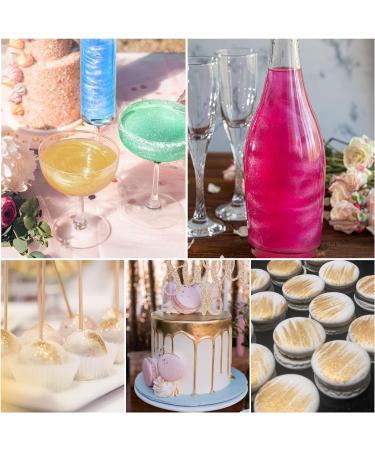 Green Edible Glitter - 100% Edible Glitter for Drinks Cake Decorations Chocolates Muffins Cocktail Candy Cream etc Green Food Colouring Powder(8g) - Buy Online on GoSupps.com