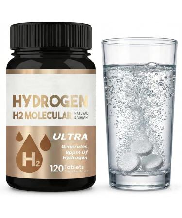 Hydrogen Water Tablets for Focus Mental Clarity & Energy Molecular Hydrogen Supplement 120 Tablets - Buy Online on GoSupps.com
