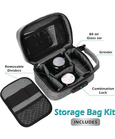 Large Smell Proof Bag with Combination Lock and Activated Charcoal - Odor Proof Stash Box for Travel Storage - Ideal Christmas Gift - Buy Online on GoSupps.com