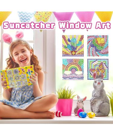 Msoesticc.dl 8Pcs Arts and Crafts Kit for Kids Ages 8-12 | Suncatcher Diamond Painting Stickers | DIY Window Gem Art Set for Boys and Girls - Buy Online on GoSupps.com