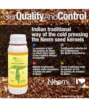 Buy Pure Neem Oil 500ml - Cold Pressed 100% Natural & Organic - International Shipping Available - Buy Online on GoSupps.com