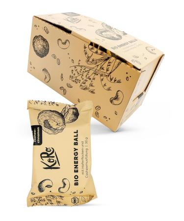 KoRo - Energy Ball - Power snack for in between meals (14-pack Salted Cashew and Cinnamon) Salted Cashew and Cinnamon 14-pack