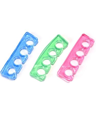 Soft Gel Toe Separators for Pedicure - Green Silicone Toe Spacers for Nail Art - Buy Online on GoSupps.com