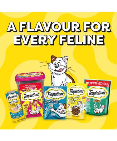 TEMPTATIONS Adult Cat Treats Tasty Chicken Flavour 850g Tub - Buy Online on GoSupps.com