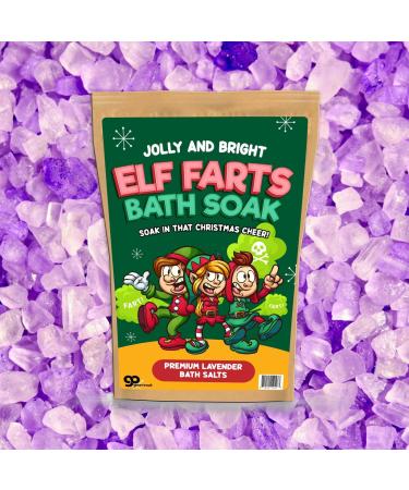 Elf Farts Bath Salts Soak - Funny Christmas Gift for Kids & Teens - Lavender Stocking Stuffer - Buy Online on GoSupps.com