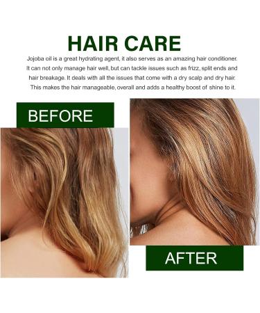 Organic Jojoba Oil 60ml 100% Pure & Natural Cold Pressed Moisturizing Multi-Purpose Jojoba Oil for Face Body Hair Nails Natural Carrier Facial Oil for Gua Sha Massage Suitable for Men - Buy Online on GoSupps.com