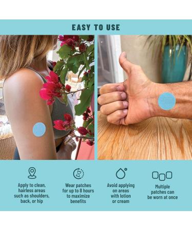 TOLEVITA Calm Patches 36 pcs (Blue) Relaxation & Stress Relief with GABA Ashwagandha L-Theanine Passion Flower Magnesium Herbal Mood & Calm Support - Buy Online on GoSupps.com