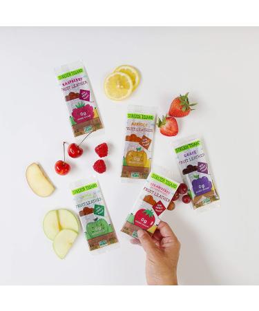 Stretch Island Fruit Leather Variety Pack - 48 Snacks: Cherry, Apple, Strawberry, Apricot, Grape, Raspberry - Buy Online on GoSupps.com